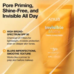 Invisible Matte Finish Sunscreen