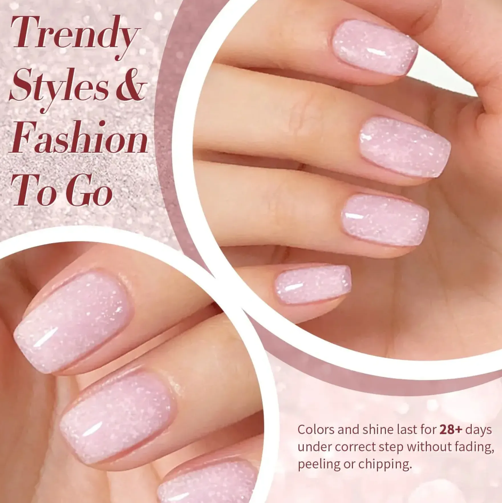 Jelly Nude Snow Glitter Gel JN91