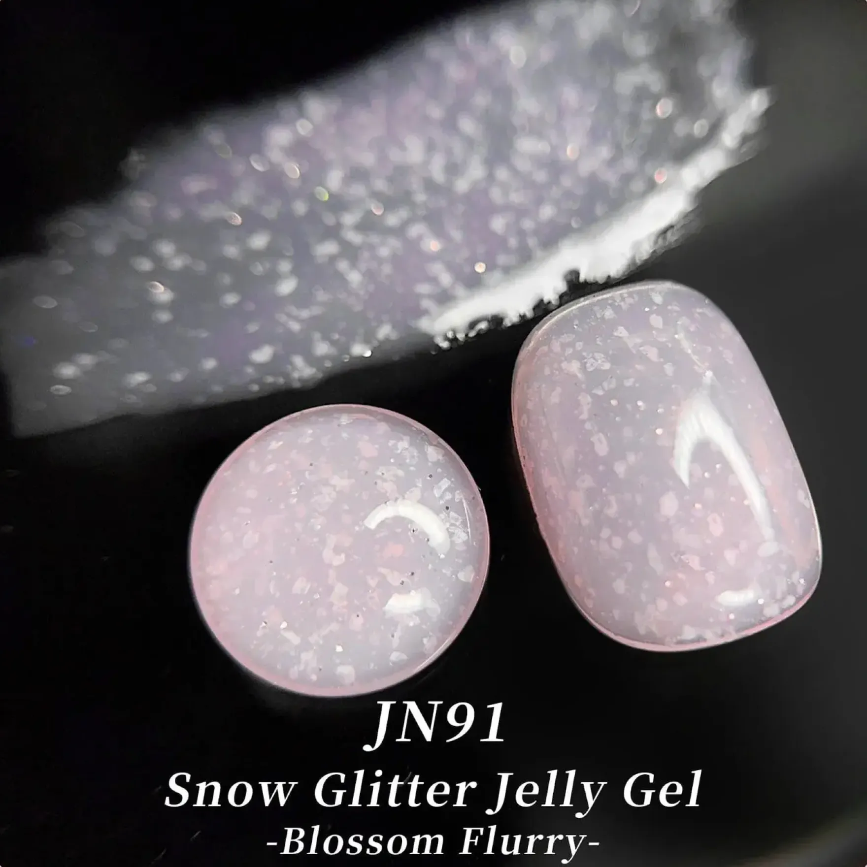 Jelly Nude Snow Glitter Gel JN91