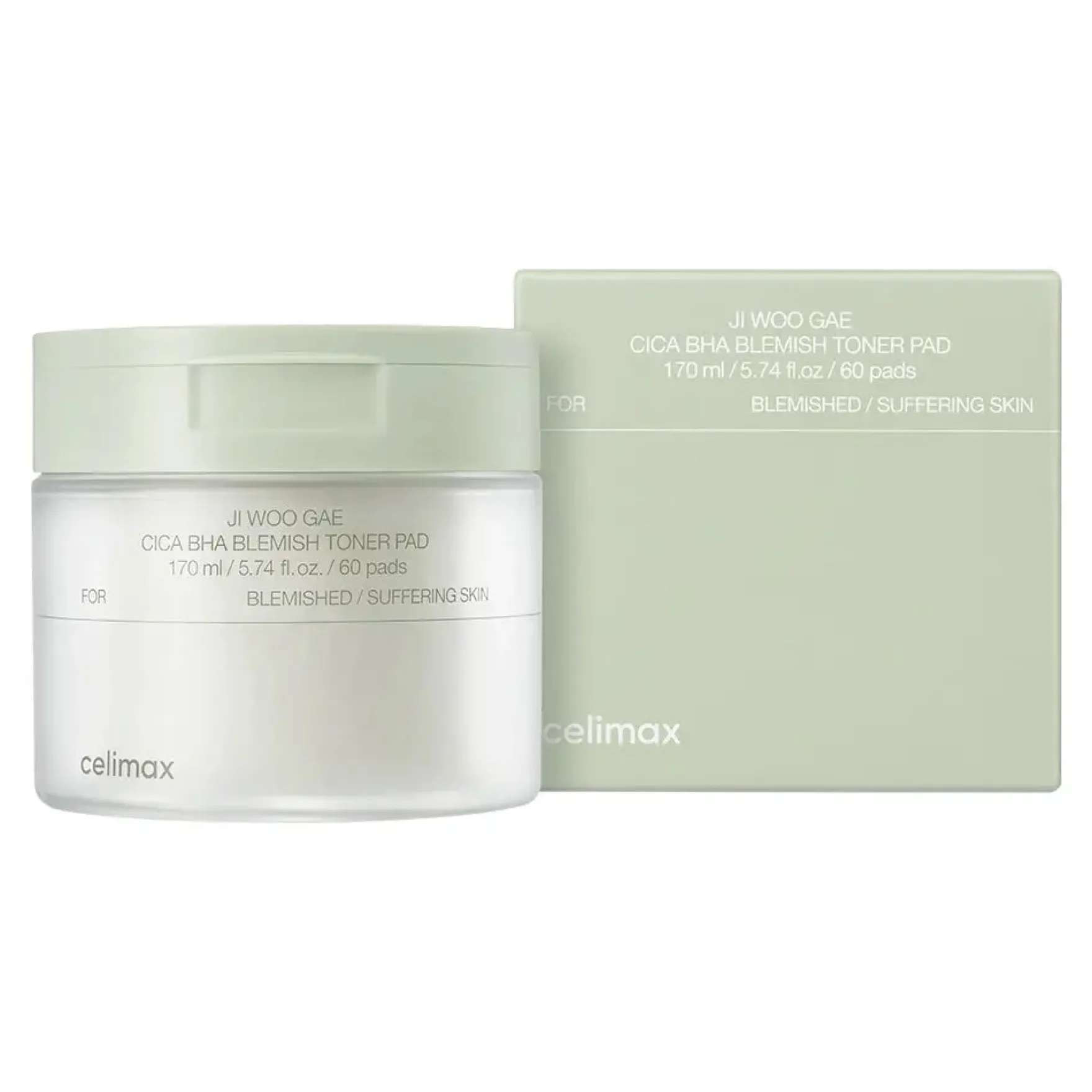 Ji Woo Gae Cica BHA Blemish Toner Pad