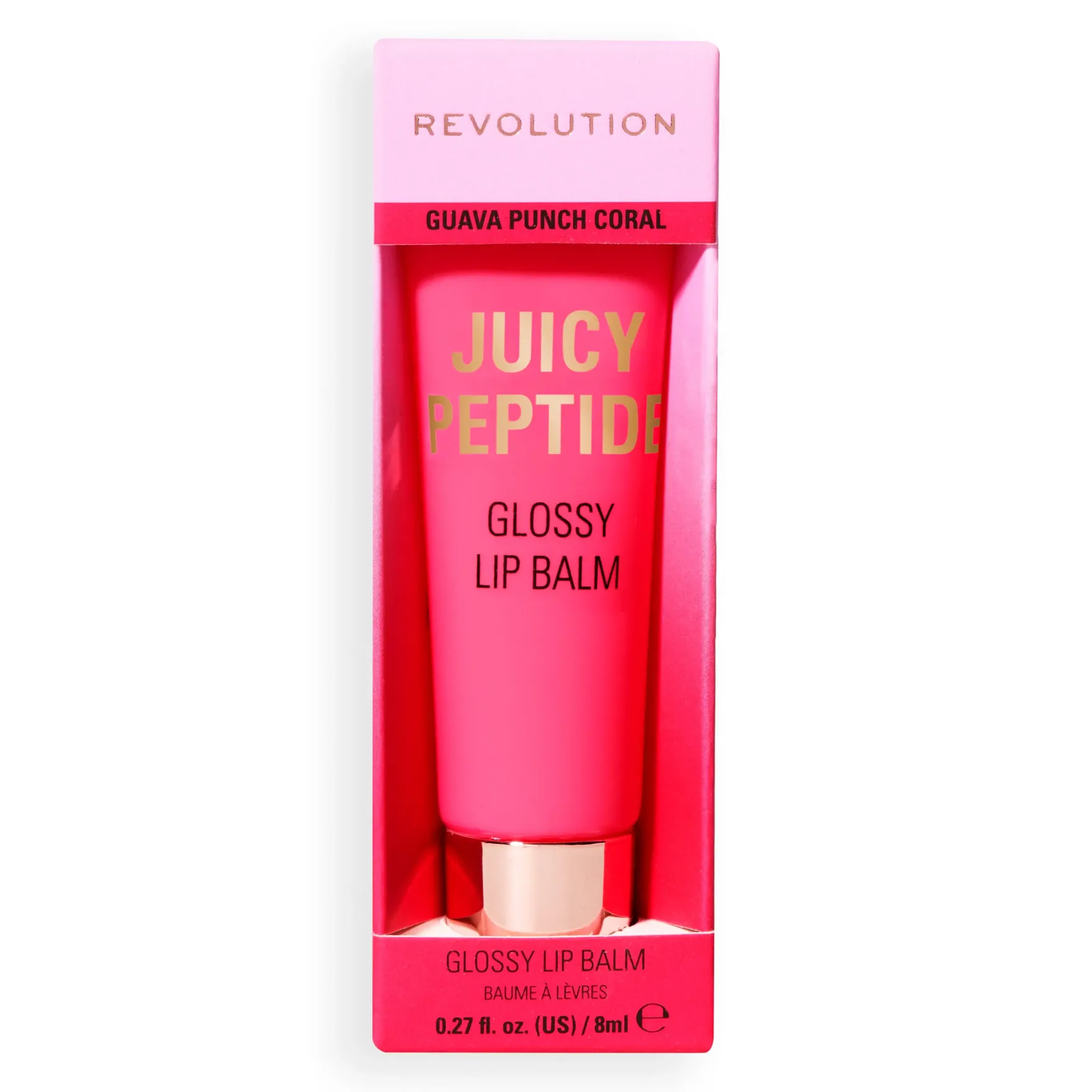 Juicy Peptide Lip Balm Guava Rum Punch Coral