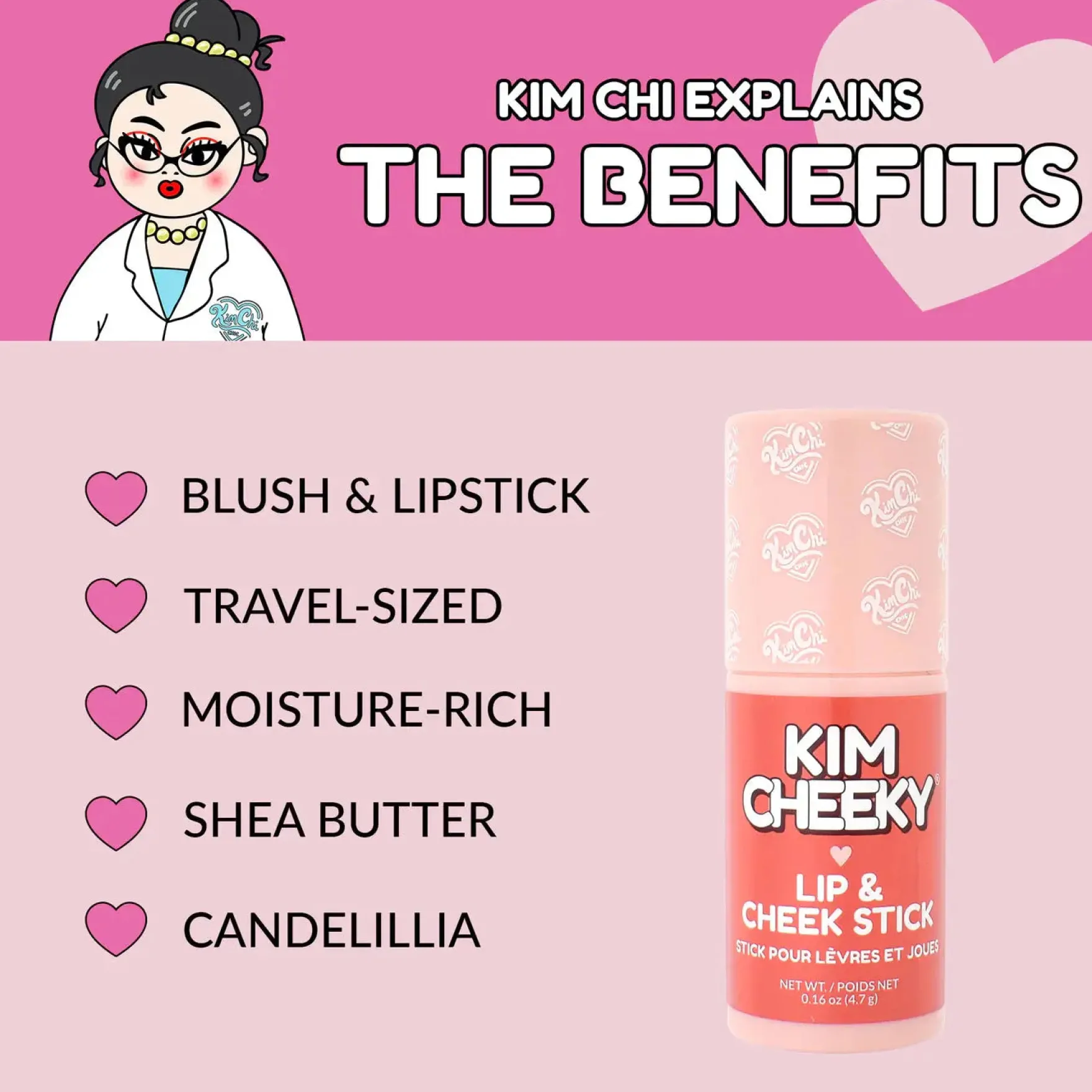 Kim Cheeky Lip & Cheek Stick Pinched