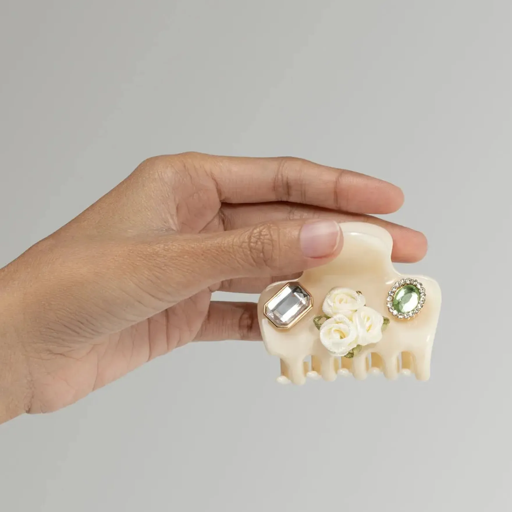 KitschPop Charms & Cloud Clip Set Pearlized Cream