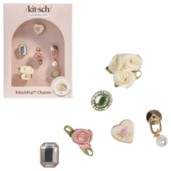 Kitschpop Charms 6pc Set Vintage Ivory