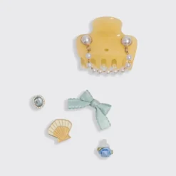 Kitschpop Cloud Clip 7pc Set Coastal Cottage Butter Yellow