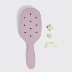 KitschPop Paddle Brush & Charm Set Soft Violet