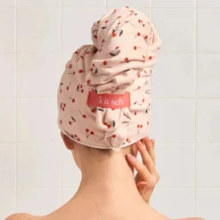 Kitsch XL Hair Towel Wrap Cherry Print