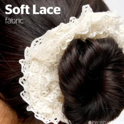 Lace Scrunchies Black & White