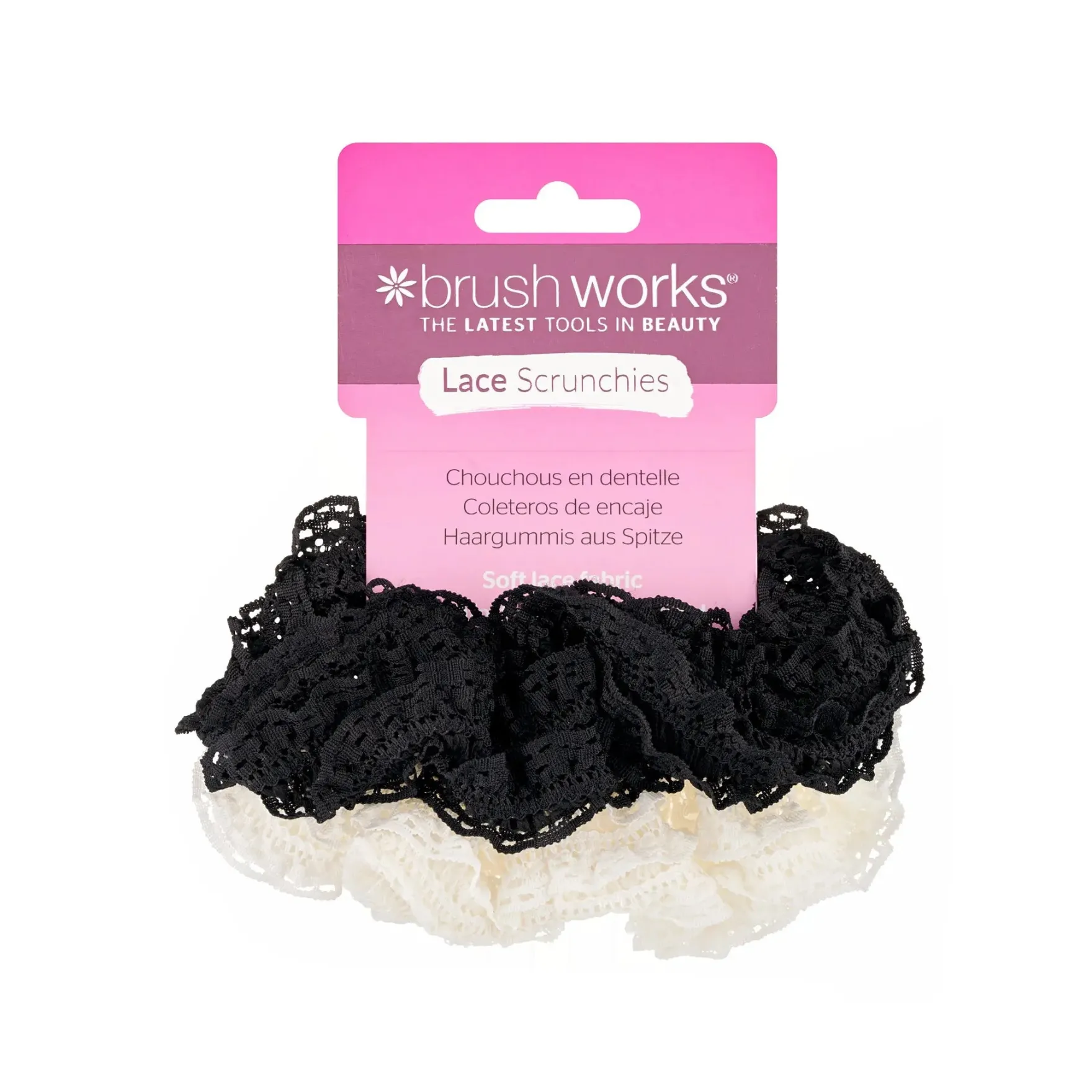 Lace Scrunchies Black & White