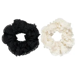 Lace Scrunchies Black & White