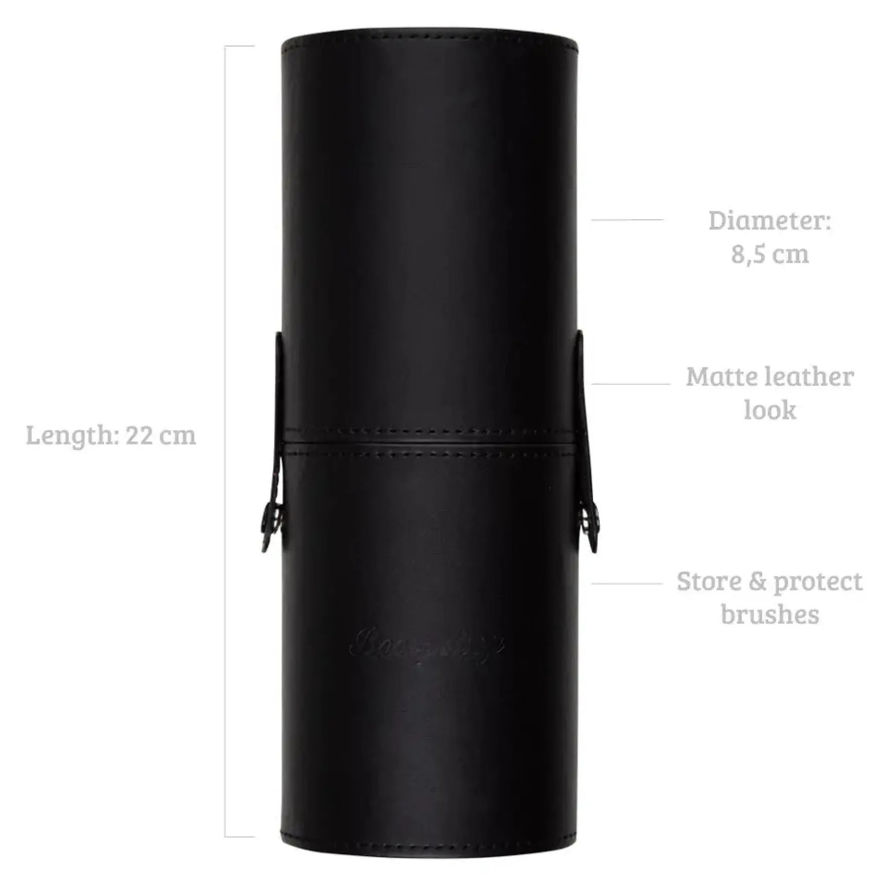 Large Brush Cup Holder Black