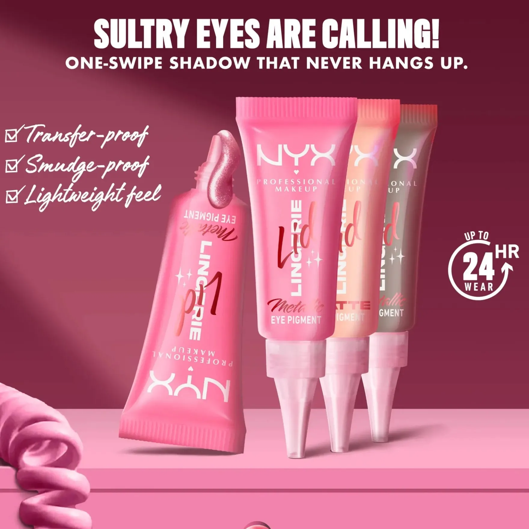 Lid Lingerie Cream Eye Pigment 08 Push Up Pink