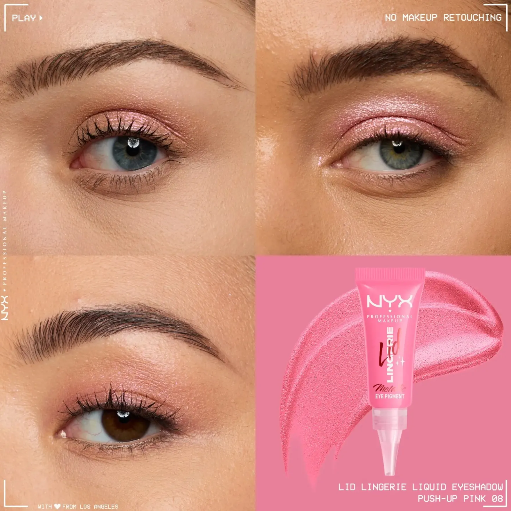 Lid Lingerie Cream Eye Pigment 08 Push Up Pink