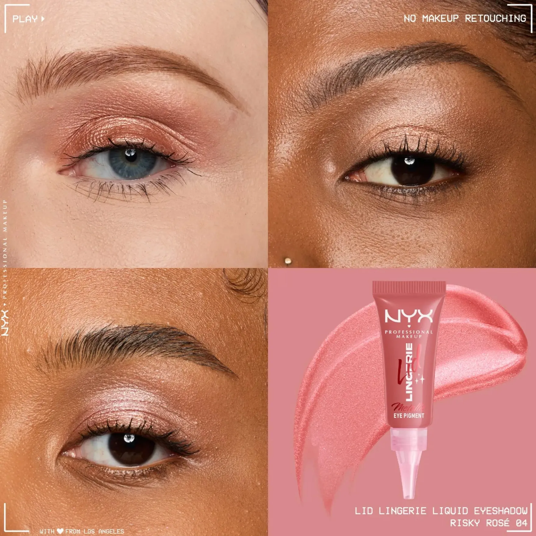 Lid Lingerie Cream Eye Pigment 04 Risky Rose