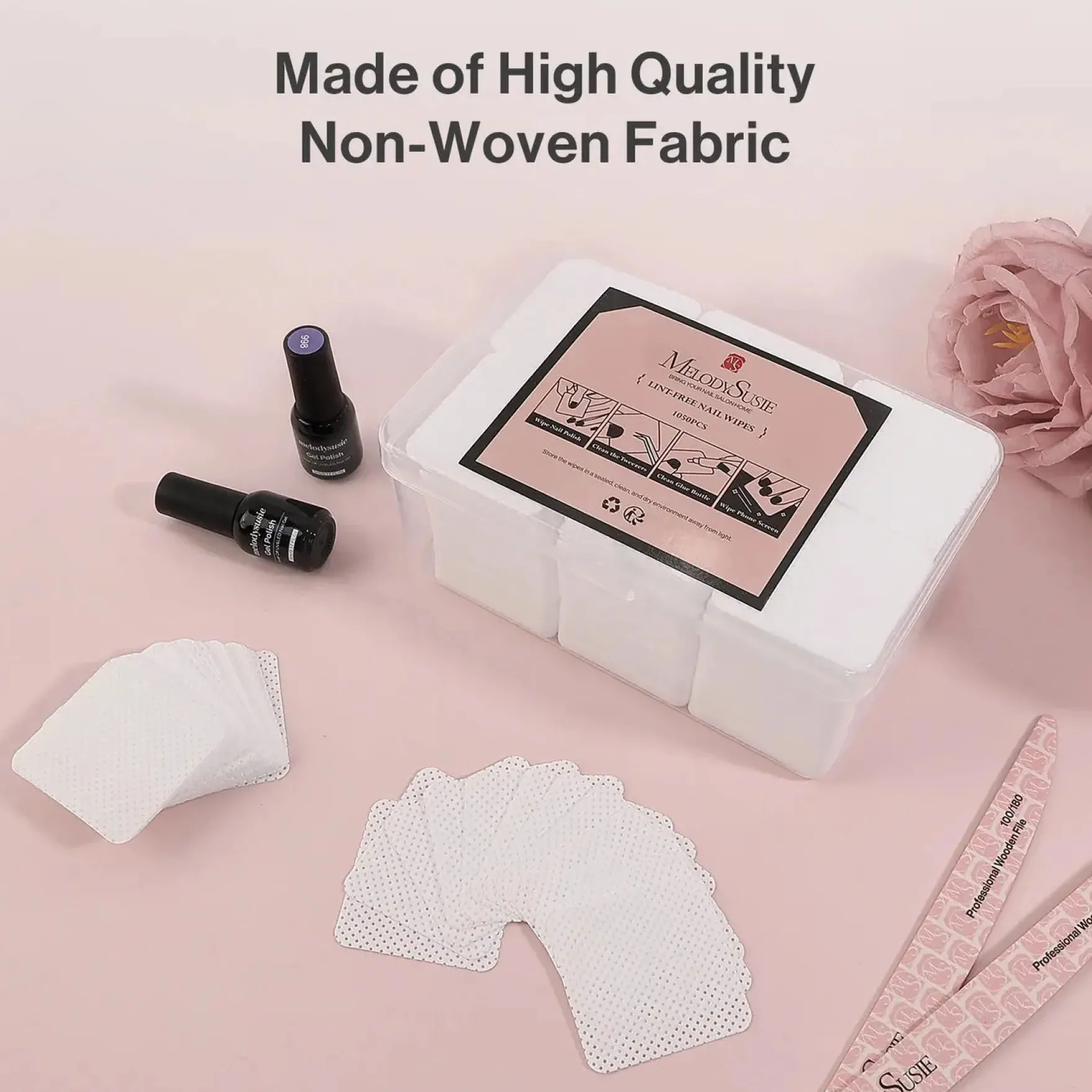 Lint Free Nail Wipes 1050Pcs