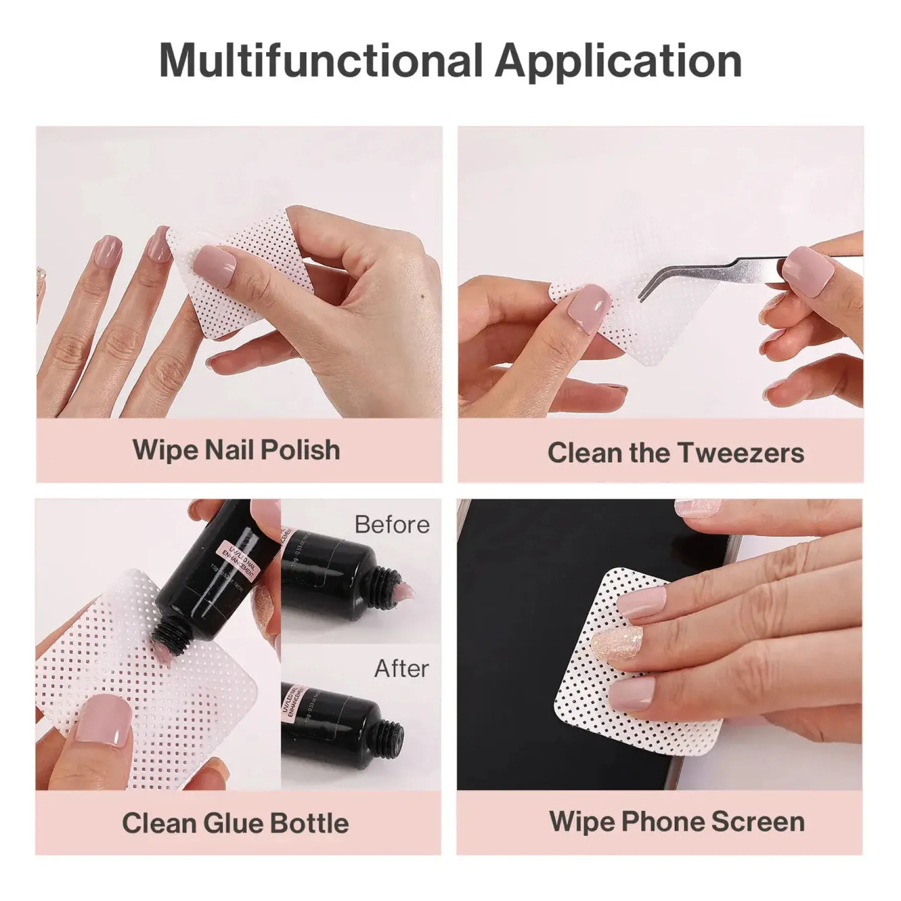 Lint Free Nail Wipes 1050Pcs