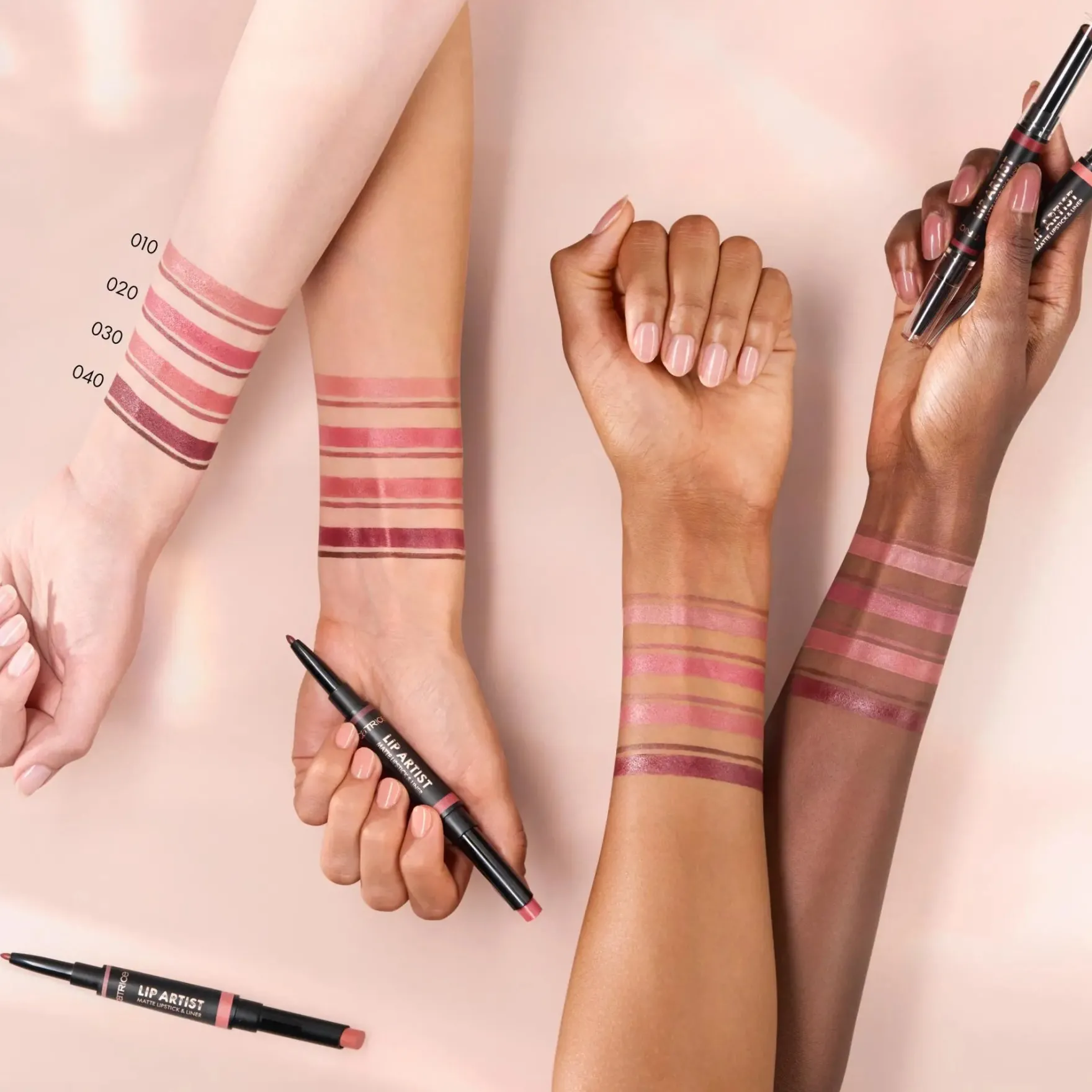 Lip Artist Matte Lipstick & Liner 010 Always Together