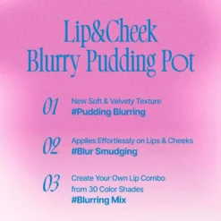 Lip & Cheek Blurry Pudding Pot PK01 Baby