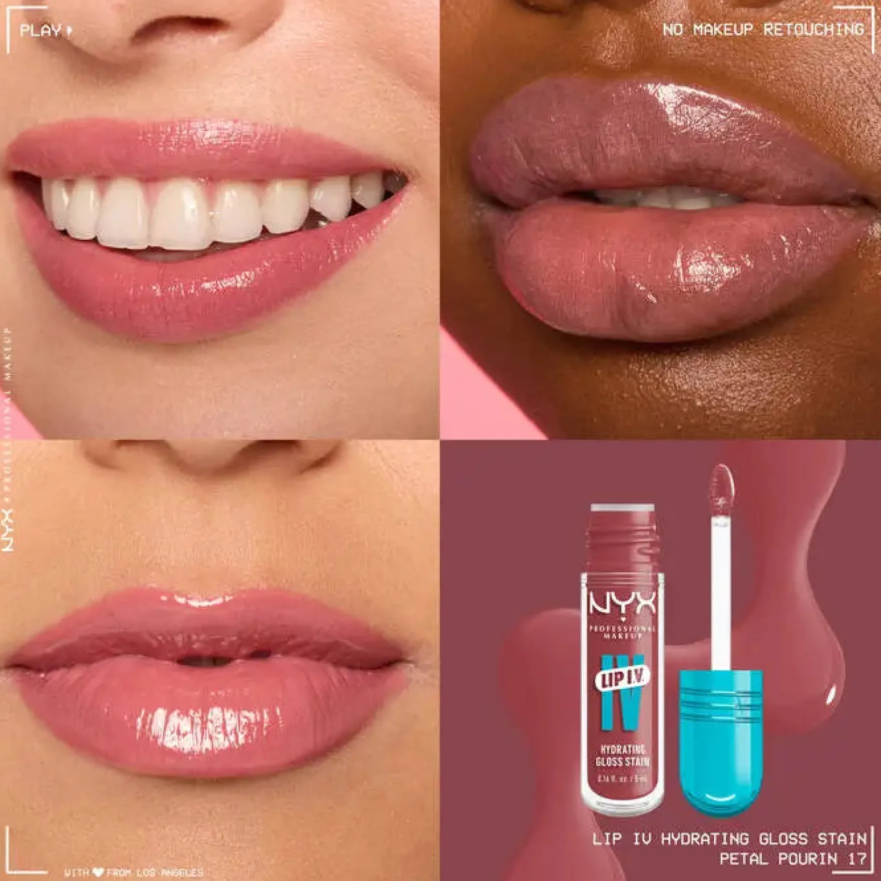 Lip IV Hydrating Gloss Petal Pourin'