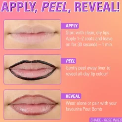Lip Shift Ink Peel Off Lipliner Stain Rose Inked