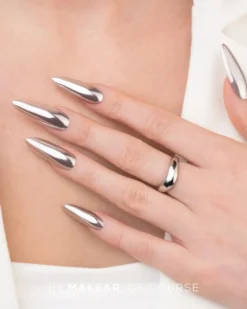 Liquid Effect Nail Dust Chrome SFX Silver