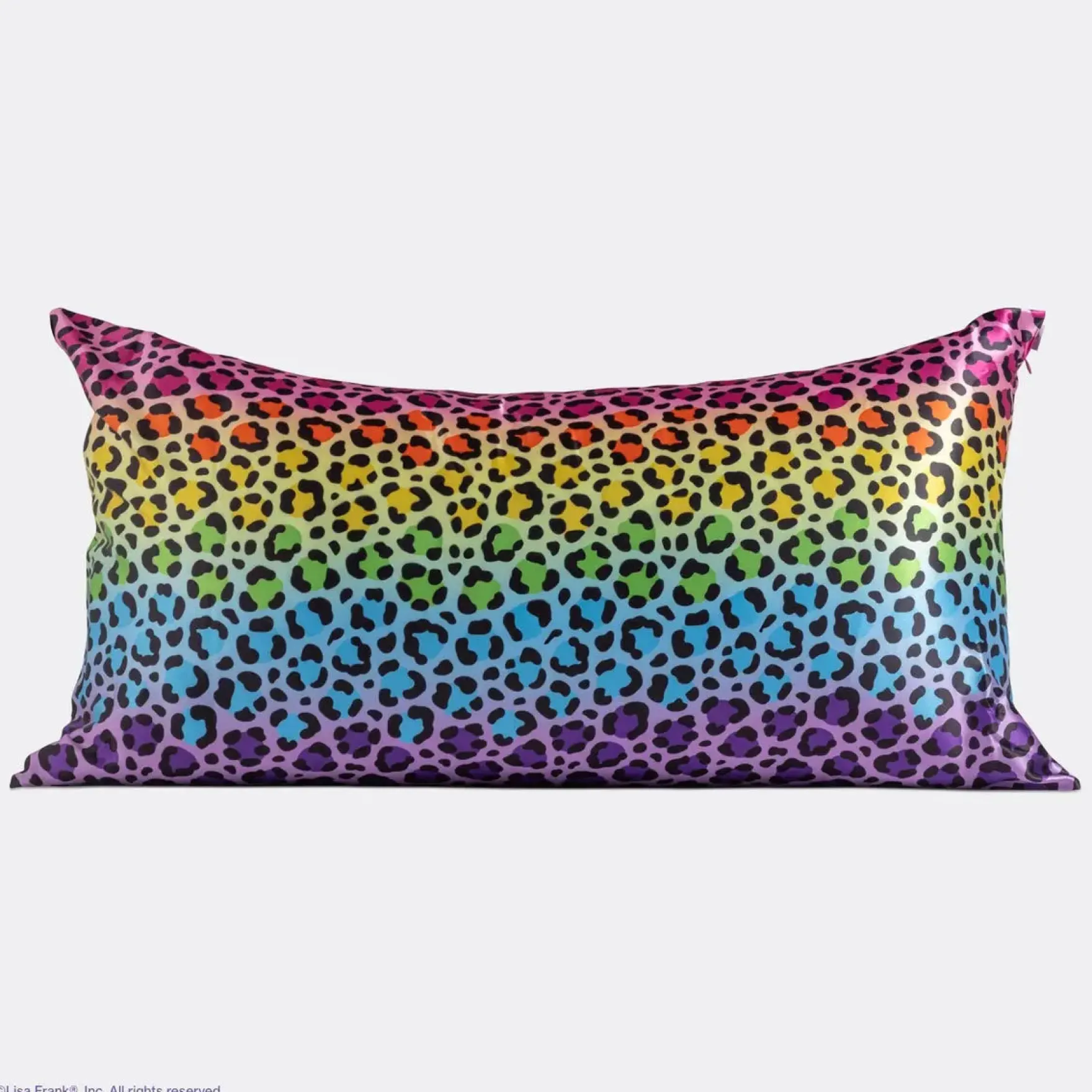 Lisa Frank Satin Pillowcase Rainbow Leopard King