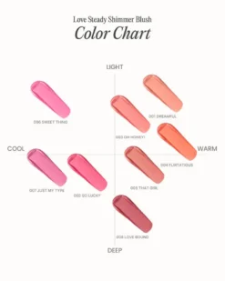 Love Steady Shimmer Blush 002 So Lucky