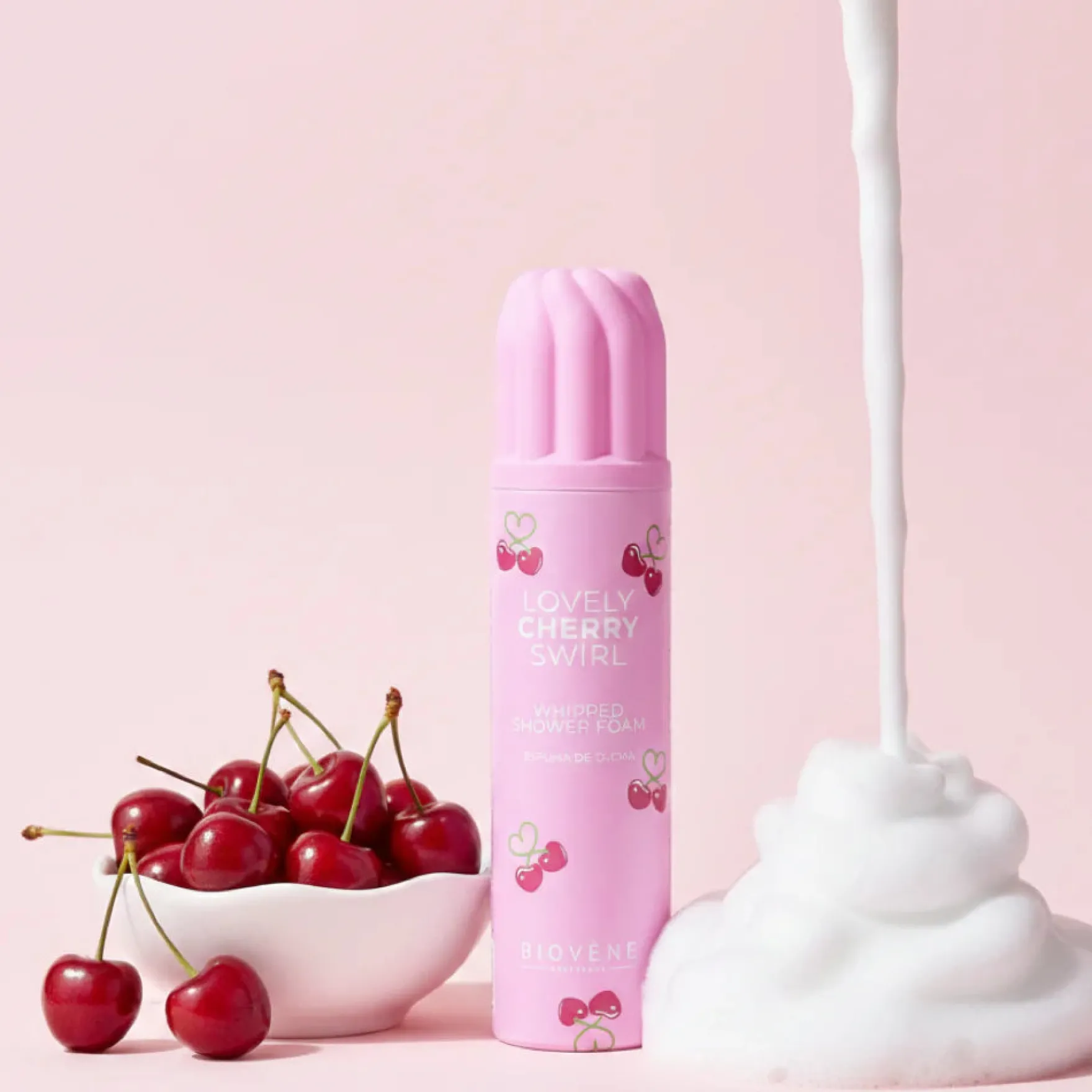 Lovely Cherry Swirl Whipped Shower Foam