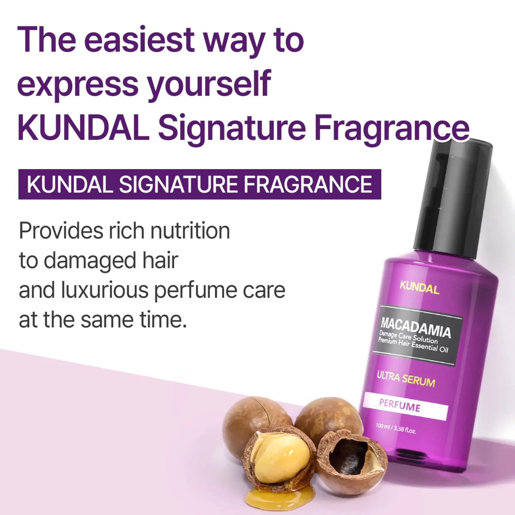Macadamia Hair Serum Amber Vanilla