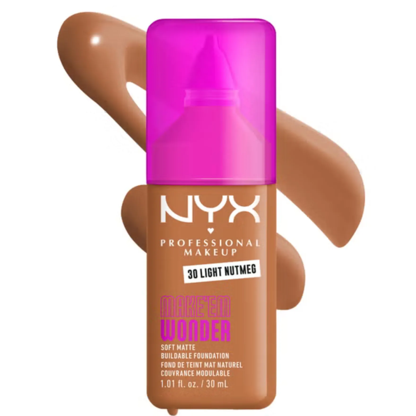 Make 'EM Wonder Foundation Light Nutmeg