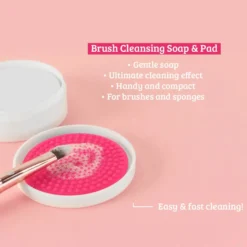 Makeup Brush & Sponge Cleansing Soap & Pad