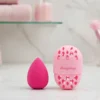 Makeup Sponge Hot Pink + Case Set