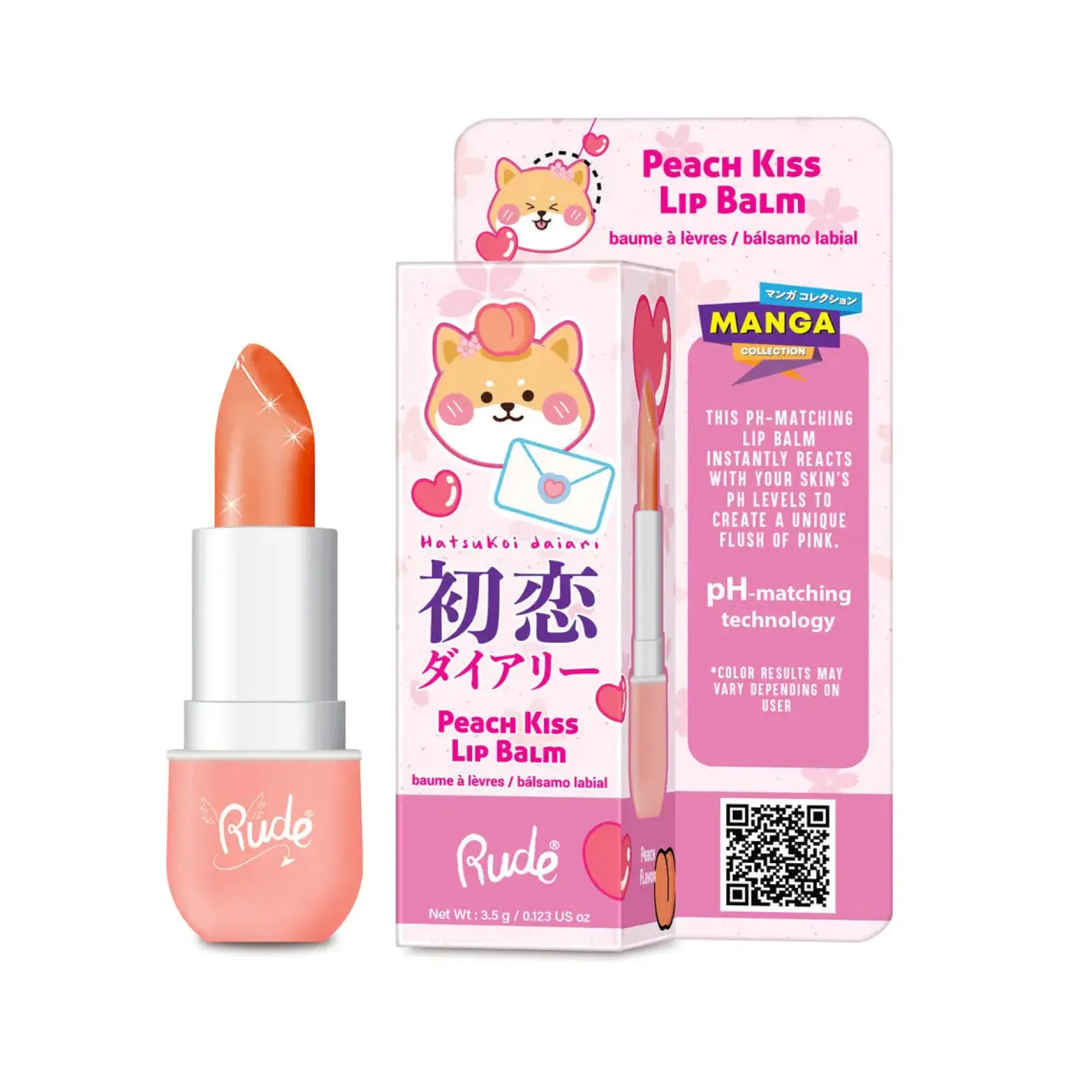 Manga Collection Lip Balm Peach Kiss