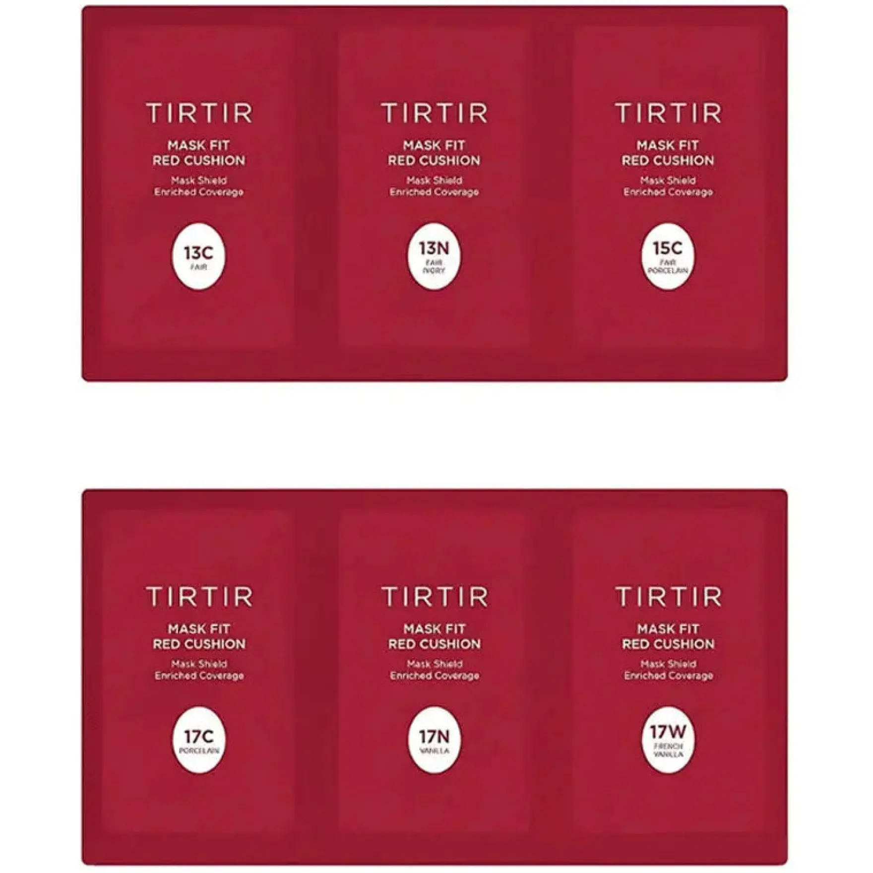 Mask Fit Red Cushion 6 Shade Trial Kit