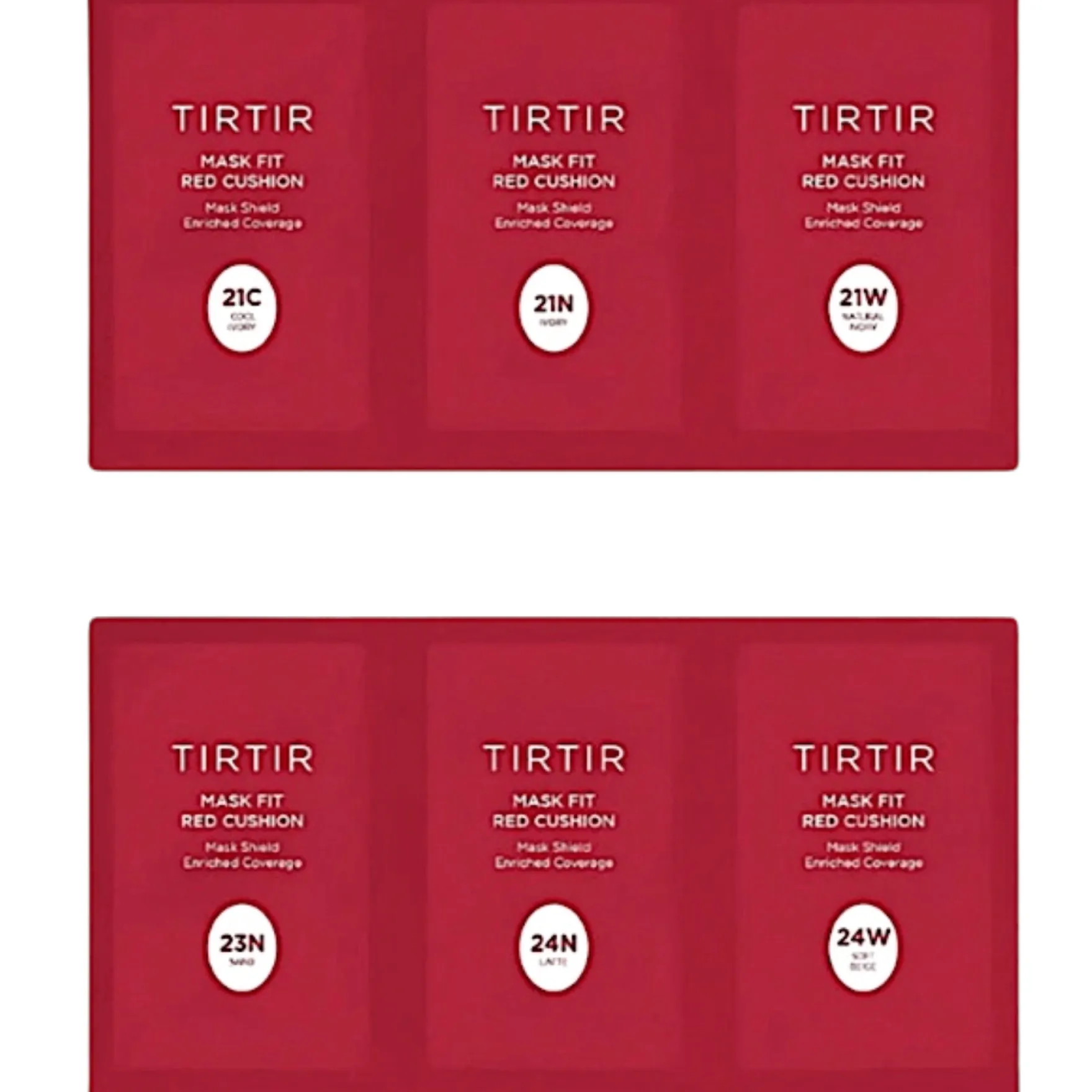 Mask Fit Red Cushion 6 Shade Trial Kit