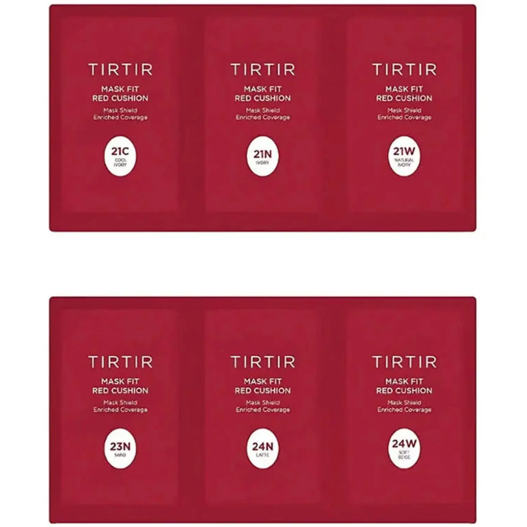 Mask Fit Red Cushion 6 Shade Trial Kit