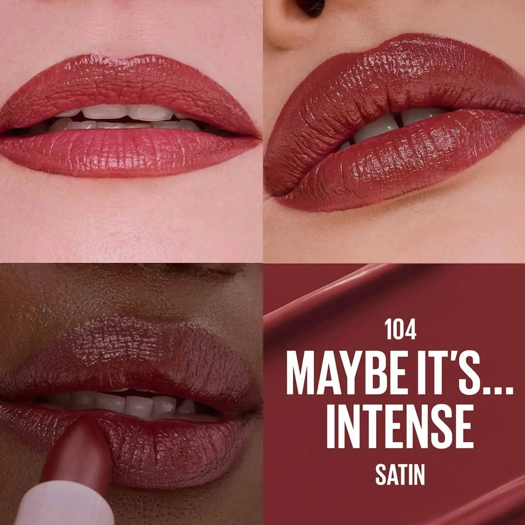Maybe It's Serum Lipstick 104 Maybe It's Intense