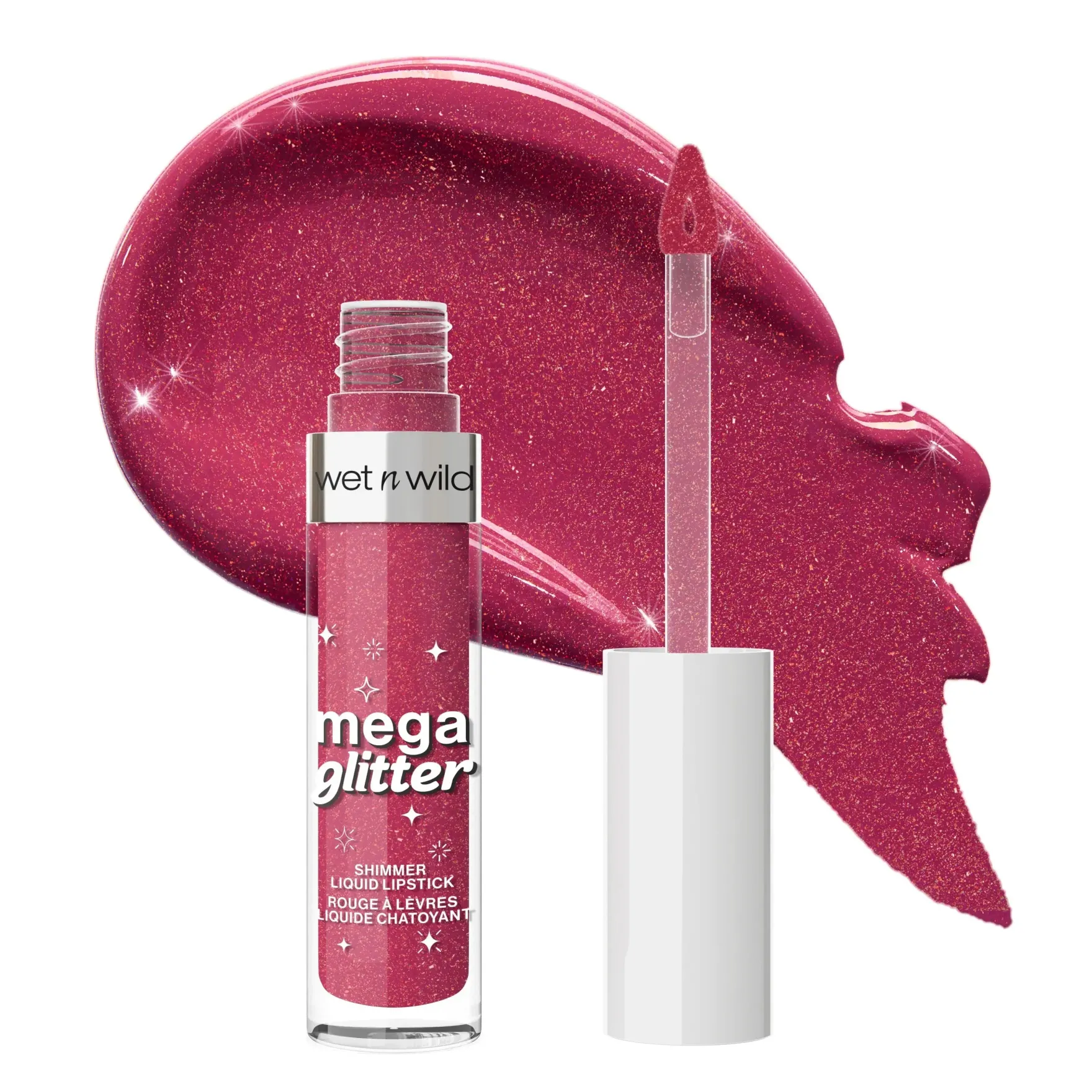 Mega Glitter Shimmer Liquid Lipstick Pink Future