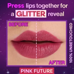 Mega Glitter Shimmer Liquid Lipstick Pink Future