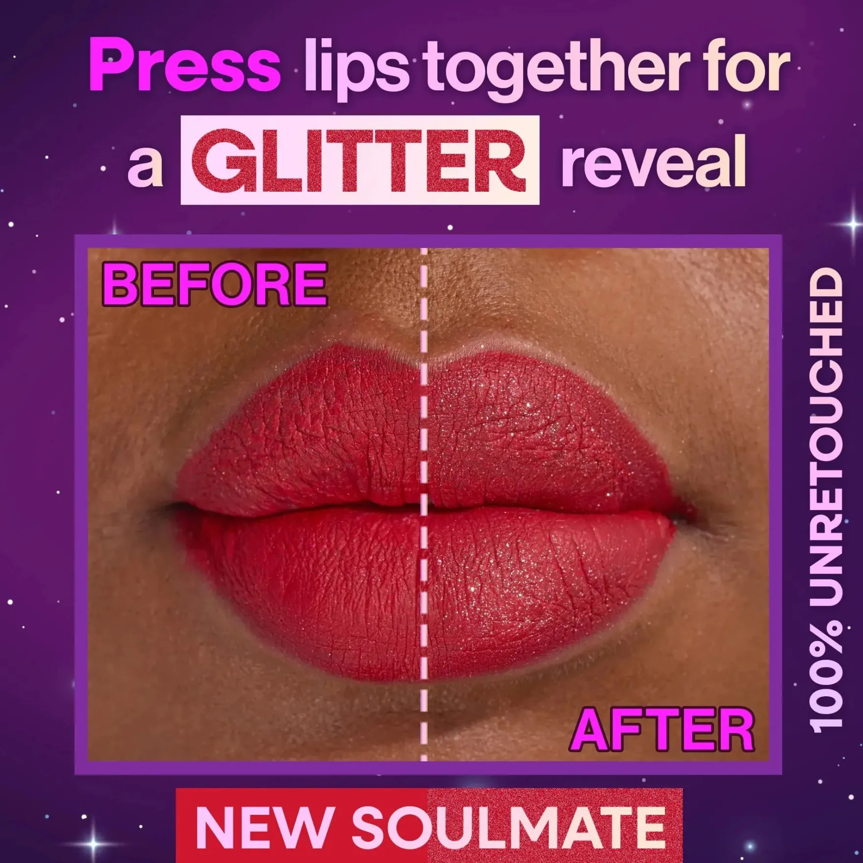 Mega Glitter Shimmer Liquid Lipstick New Soulmate
