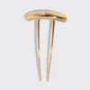 Metal Barette French Hair Pin Gold