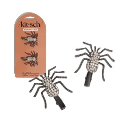 Metal Rhinestone Hair Clips Spider