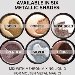 Metallic Powder Gold with Mixing Liquid