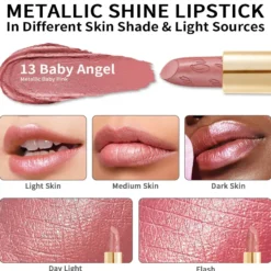 Metallic Shine Lipstick 13 Baby Angel
