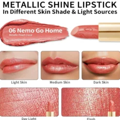 Metallic Shine Lipstick 06 Nemo Go Home