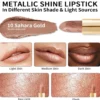 Metallic Shine Lipstick 10 Sahara Gold