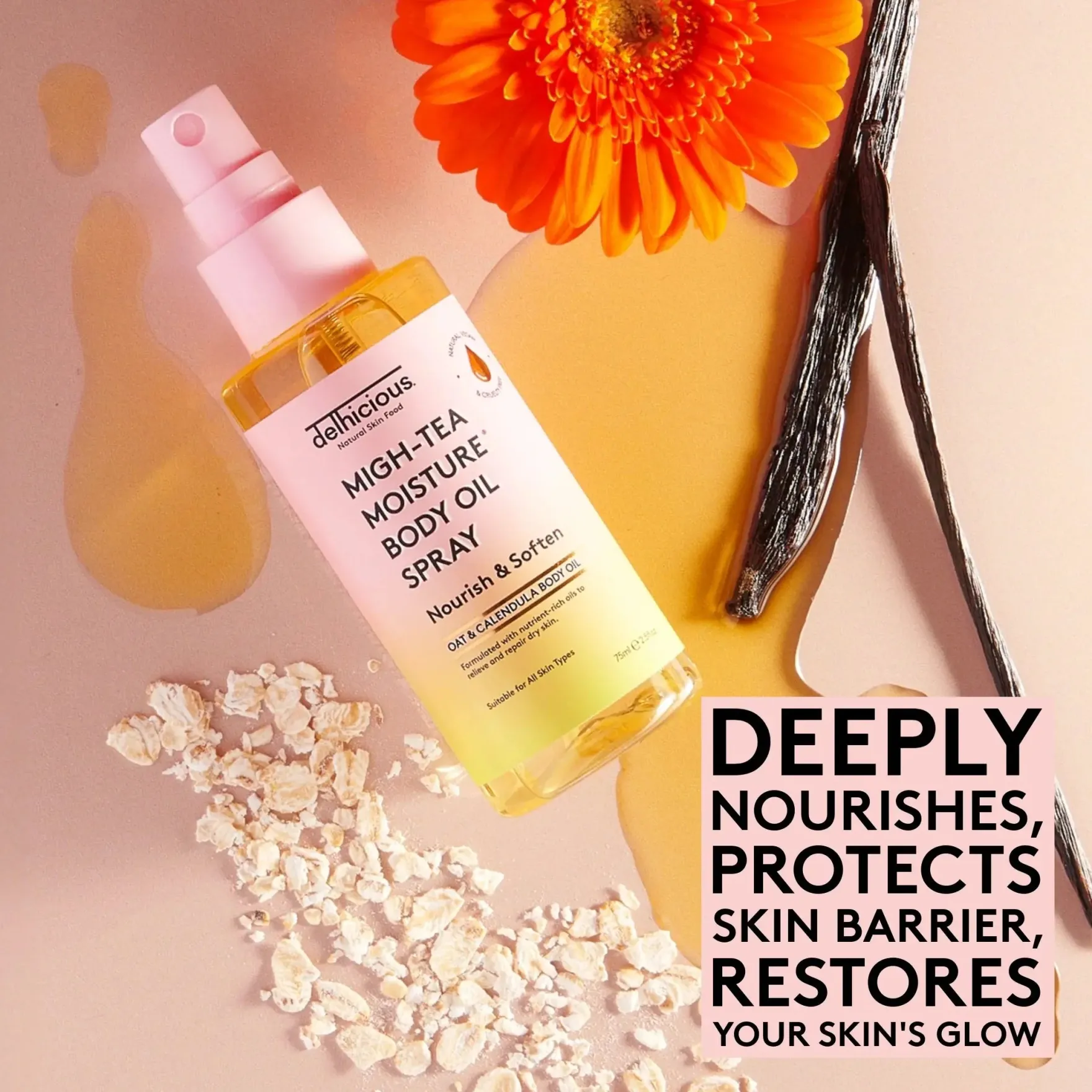 Migh-Tea Moisture Body Oil Spray