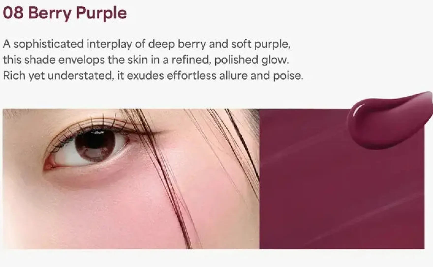 Moist Ampoule Blusher Berry Purple