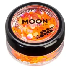 Moon Glitter Neon UV Chunky Glitter Orange