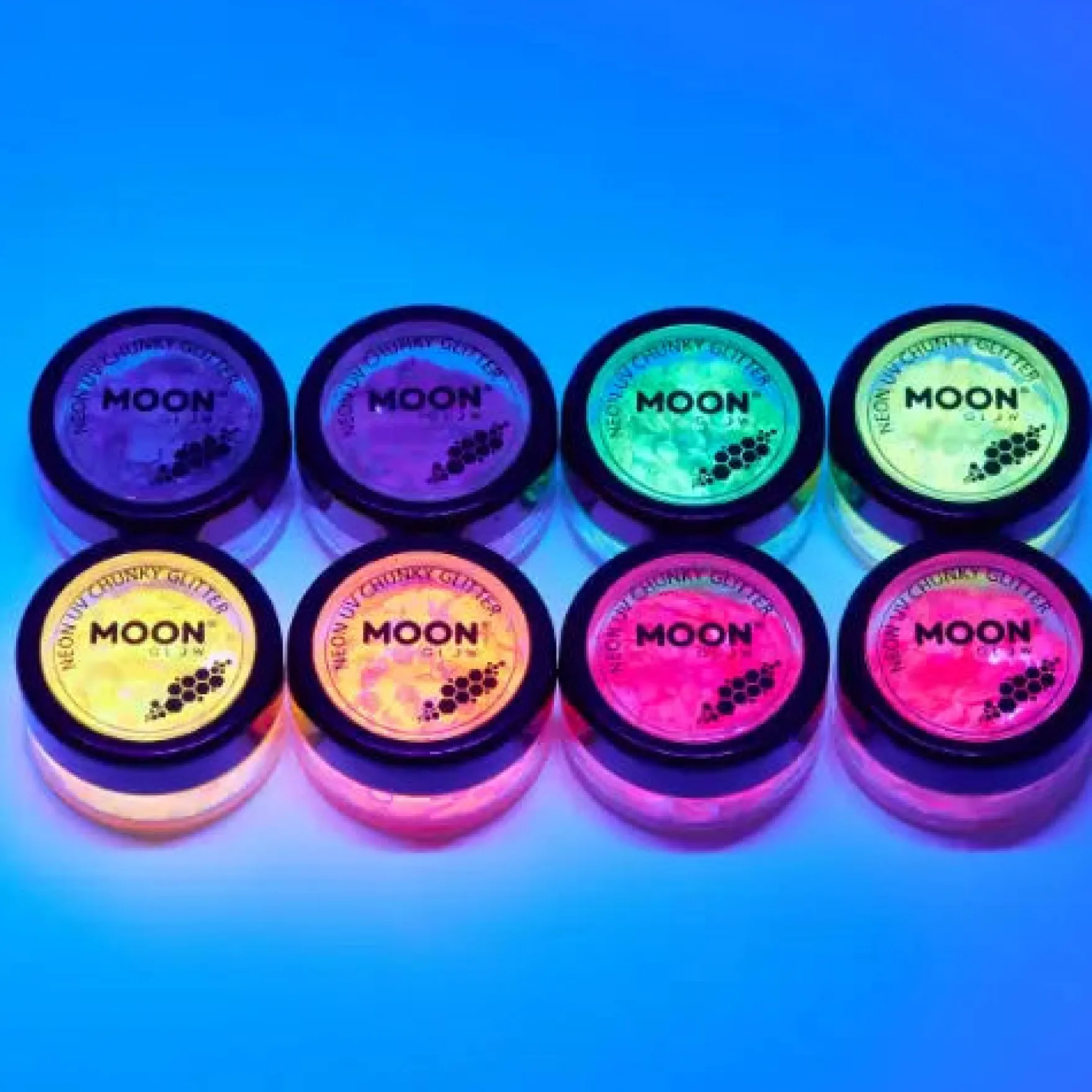 Moon Glitter Neon UV Chunky Glitter Orange